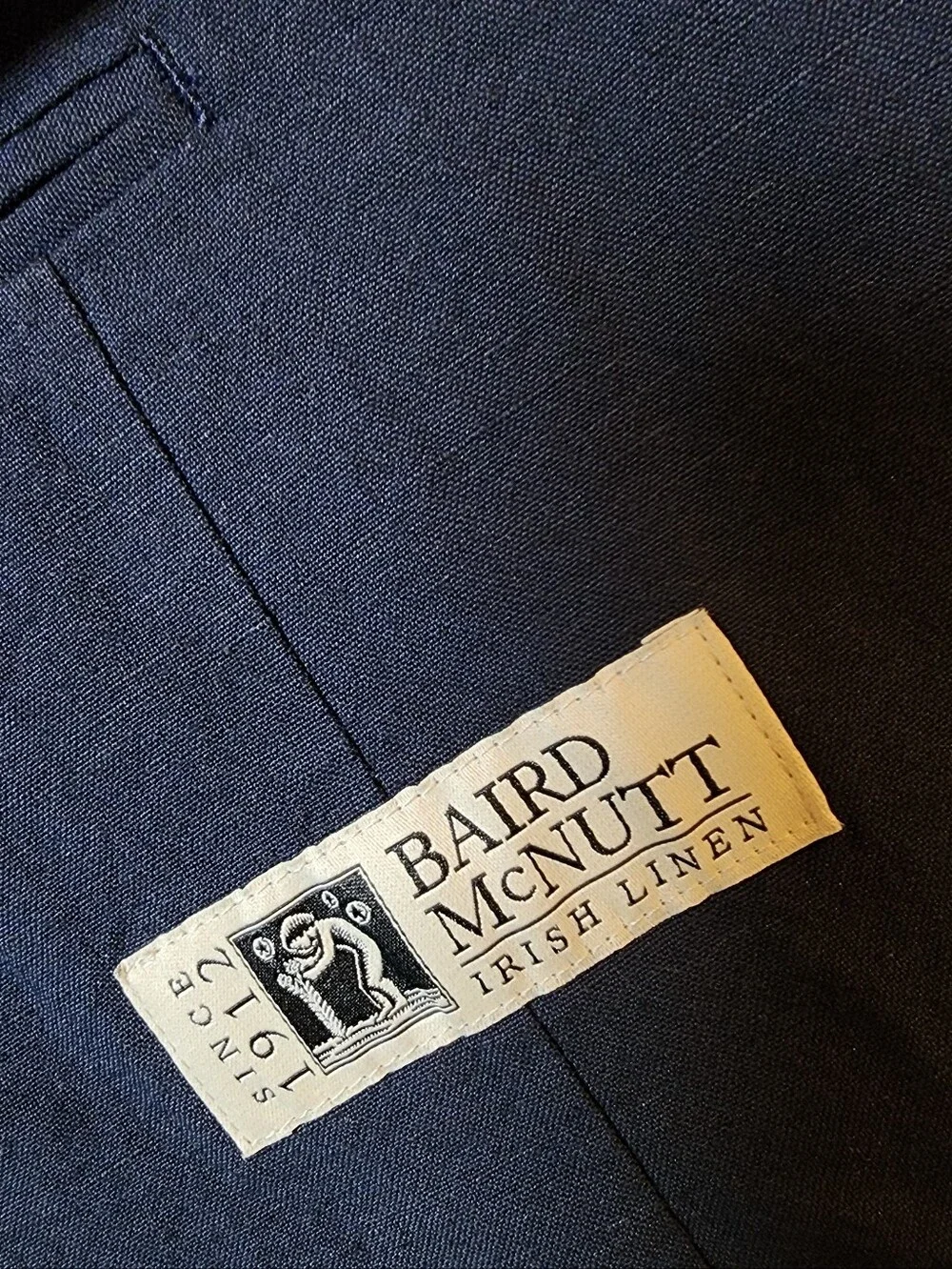 J. Crew Ludlow Baird Mcnutt Unstructured Suit Jacket Blazer Linen Blend Blue 40S